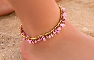 3104132 Natural Gravel Anklet