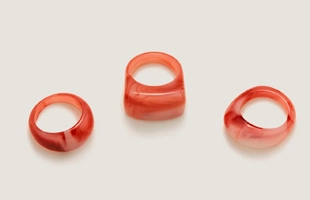 3104288 Men's Resin Ring Set