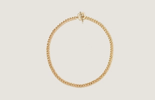 3104297 Men's Gold T Bar Necklace