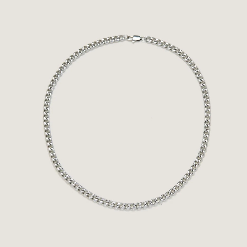 men's chunky titanium necklace