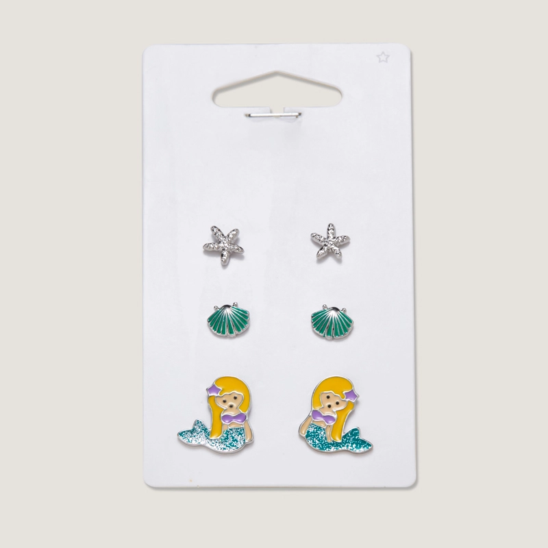mermaid earring set