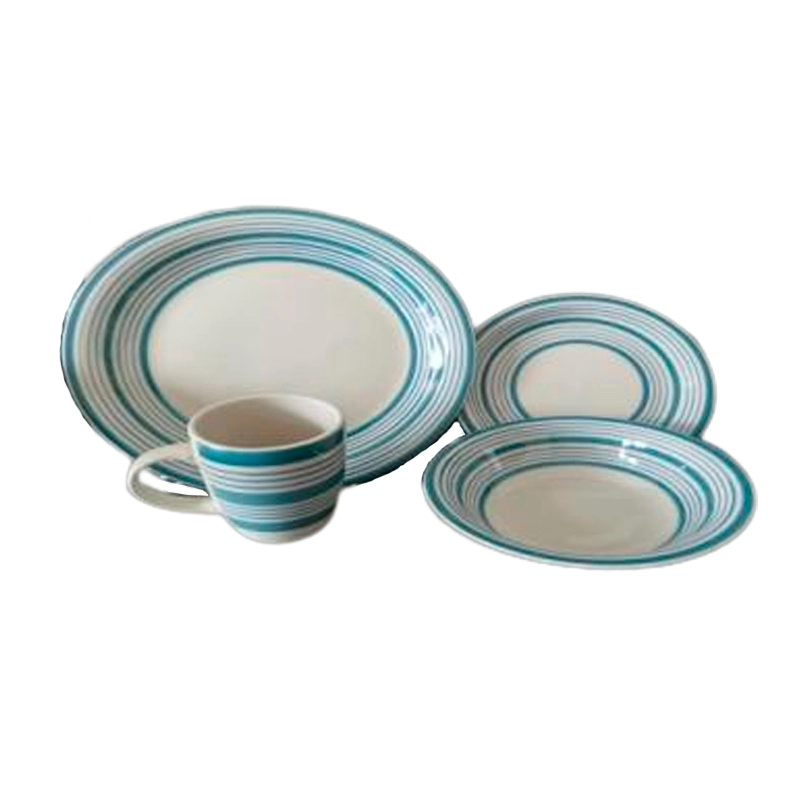 blue and white ceramic dinner plates