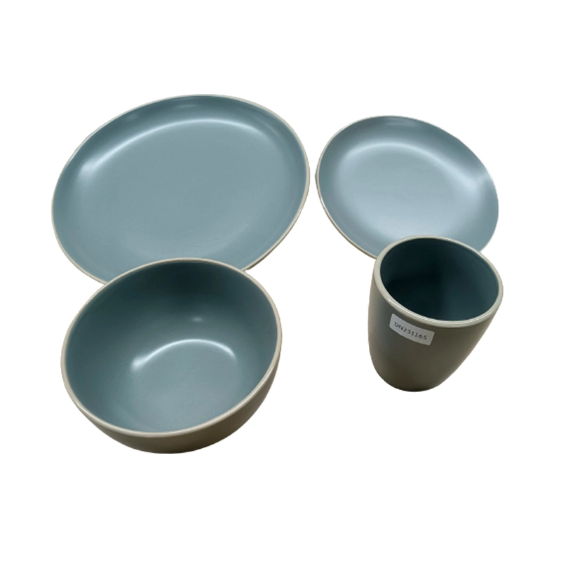 blue pottery dinner set