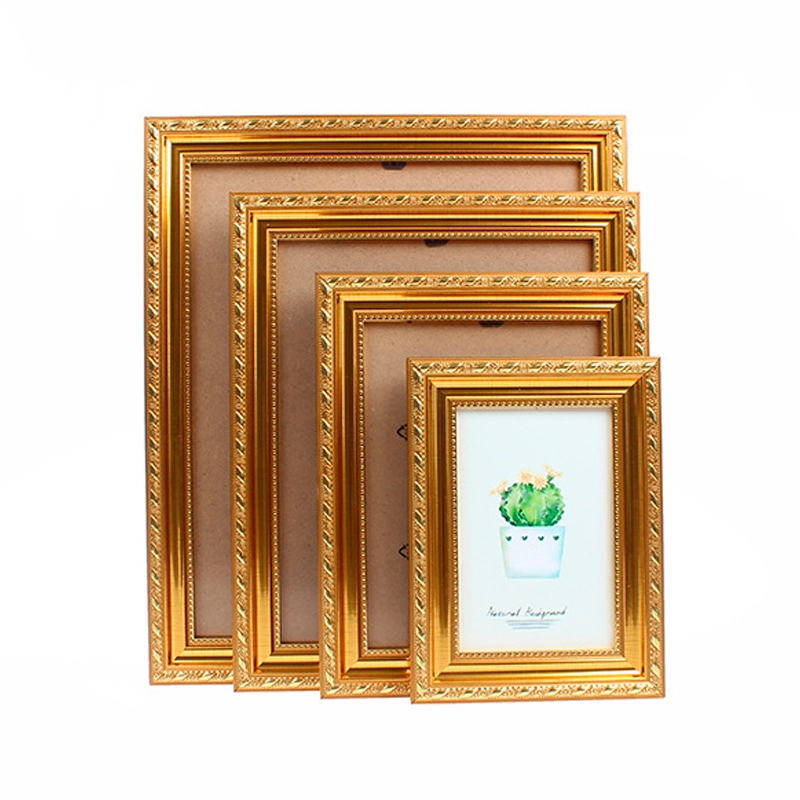 textured golden picture frame