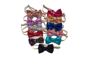 3404065 Pets Sequins Bow Tie