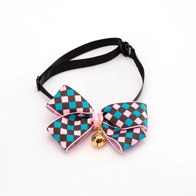 cat collar with bow and bell