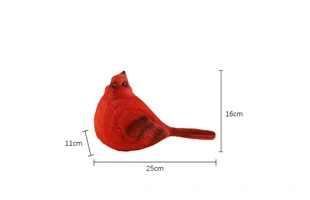 3210285 Christmas Red bird Statue