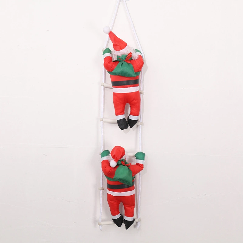 ladder climbing rope Santa doll Christmas