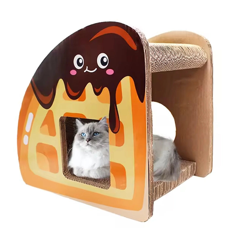 4305169 corrugated cardboard cat scratcher lounge house cheap price wholesale supplier