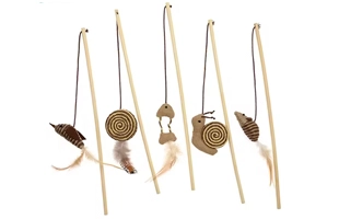 4305173 Interactive Cat Teaser Stick with Catnip Cheap Price Wholesale Supplier