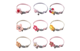 4305367 Flower Pet Collar With Bel
