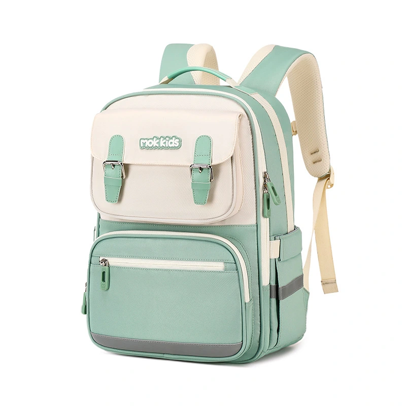 MOK New Schoolbag Male Primary School Students Large Capacity Lightweight Waterproof Backpack High Appearance Level Junior High School Small Fresh Backpack