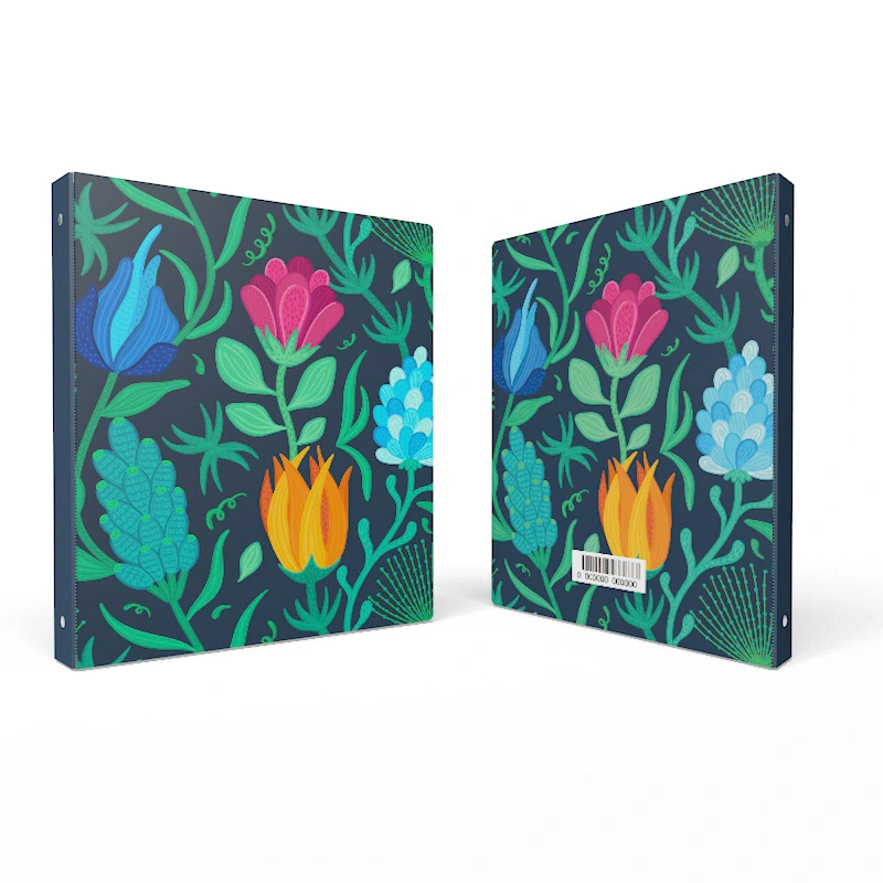 Voltage PVC Folder A4 Widening Office Business Storage Book Custom Color Cartoon Punch Loose-Leaf Information Book