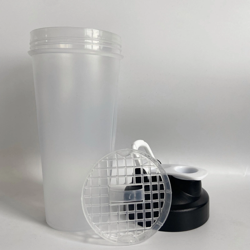 Corporate gift Cup 600ml portable filter shake cup sports water cup wholesale filter protein powder fitness cup