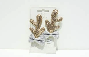 Christmas Deer Hair Clip