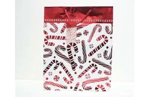 Candy Cane Christmas Gift Bags