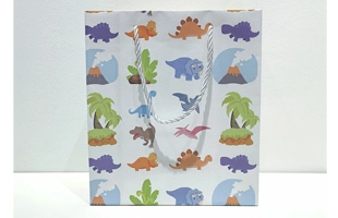 Dinosaur Christmas Gift Bag