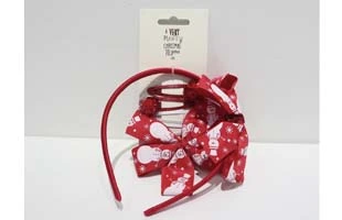 Christmas Headband And Clip Set