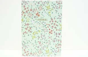 Floral Print Notebook